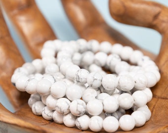 Pack of 3 Handcrafted Stone Bracelet (White )