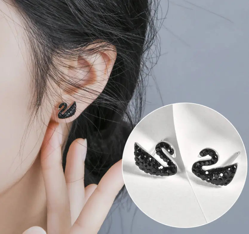 Swan Ear Rings