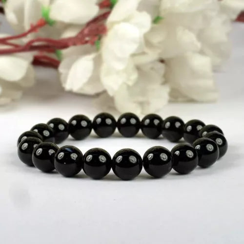 Pack 2 Handcrafted Stone Bracelet ( Black )